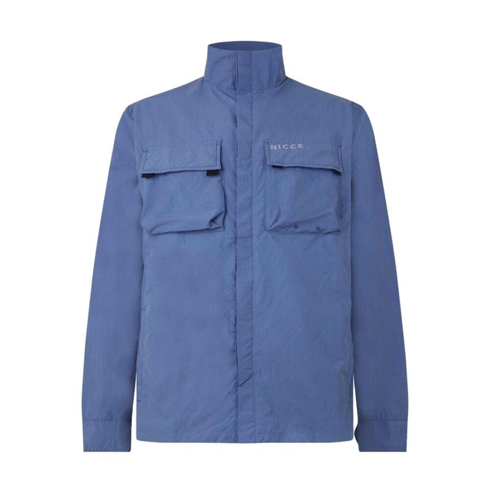 Nicce Mens Statlo Nylon Overshirt / Blue